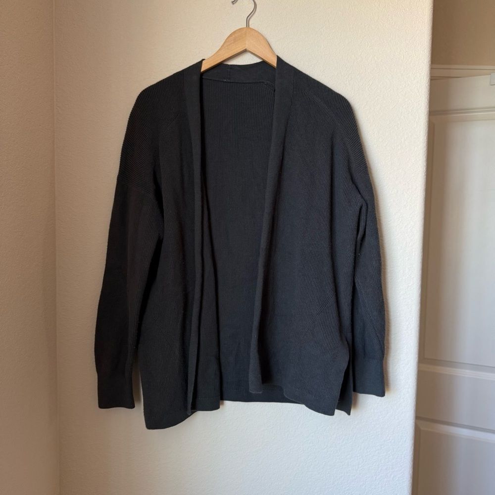 Lululemon Side Slit Sweater Wrap Graphite Grey Size 4